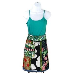 Zand Amsterdam Rainbow Long Multicolor Knee Length Adjustable Skirt Womens XXXL